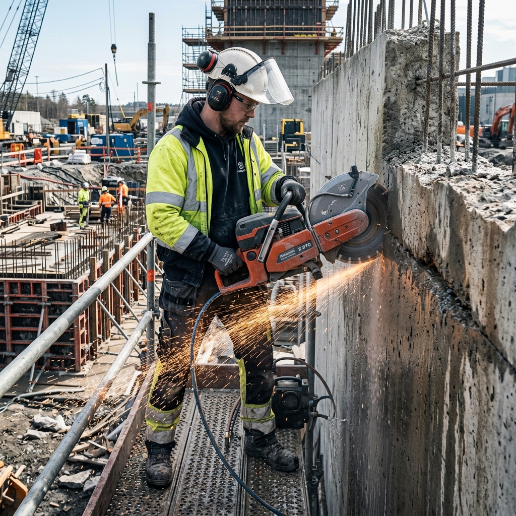 قص خرسانات - مؤسسة أعالي اسيا التطويرية للمقاولات العامة