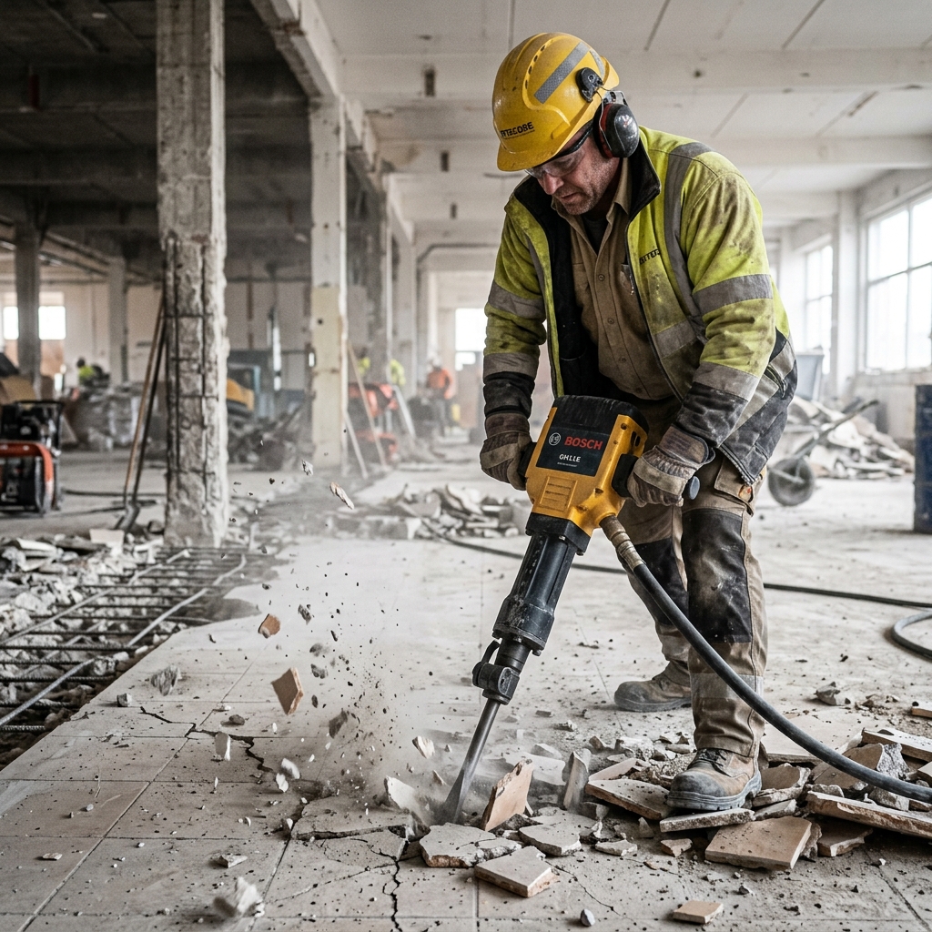 تكسير أرضيات خرسانية - مؤسسة أعالي اسيا التطويرية للمقاولات العامة