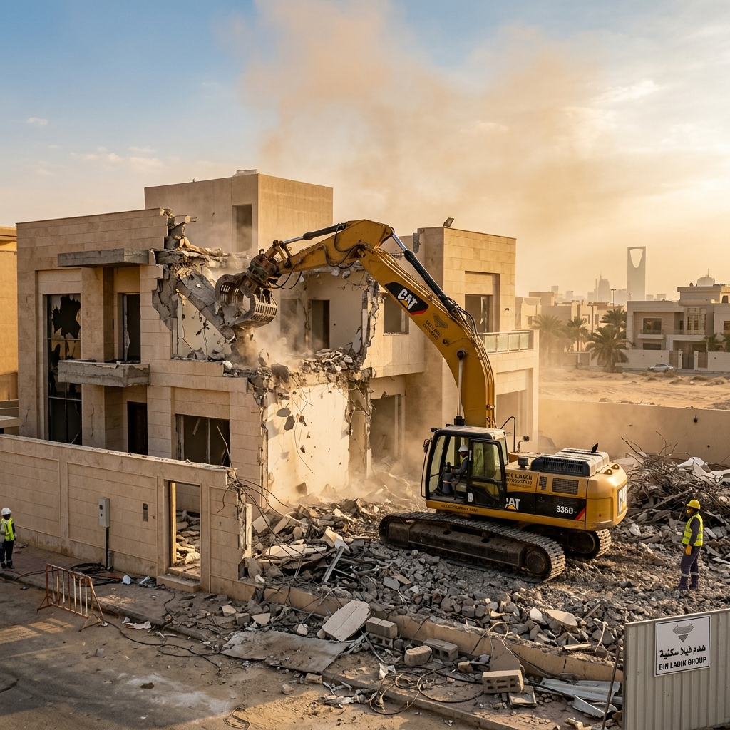 هدم فلل ومنازل - مؤسسة أعالي اسيا التطويرية للمقاولات العامة